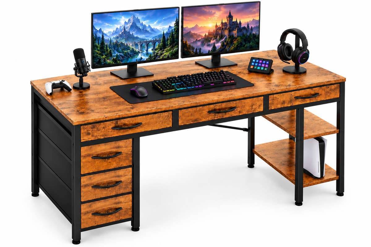 Rectangular desk
