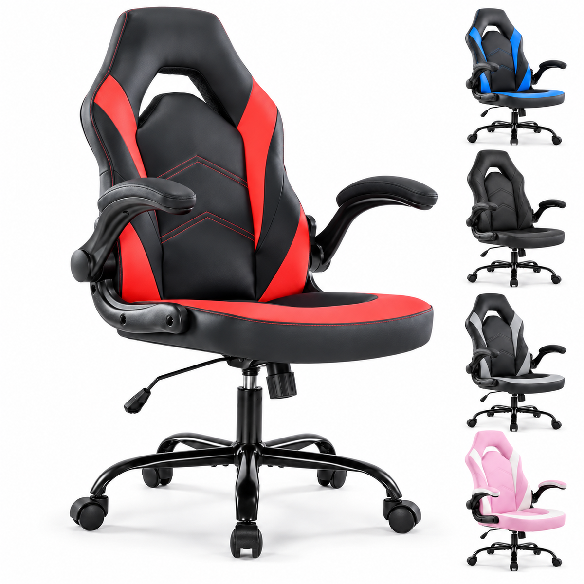 CDC Vanguard™ – Leather Gaming Chair with Adjustable Armrests