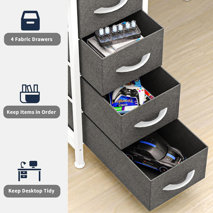 CDC Nova™ Desk – LED Gaming Table with Keyboard Tray &amp; Storage Drawers