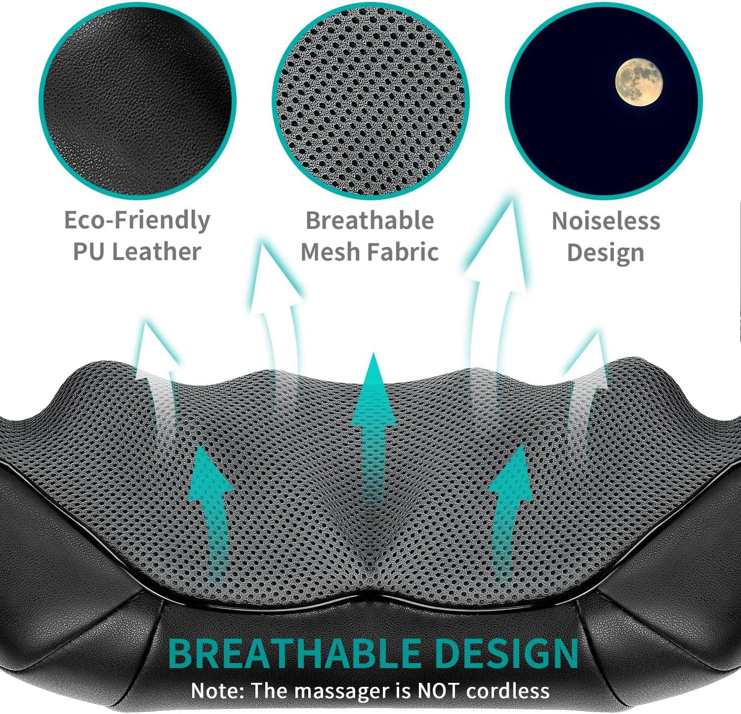 Nekeck: 3D Shiatsu Neck and Back Massager with Heat