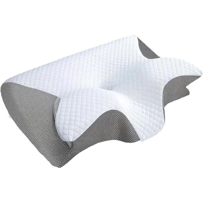 DreamEase™ Memory Foam Neck Pillow – Ergonomic Support for Side and Back Sleepers