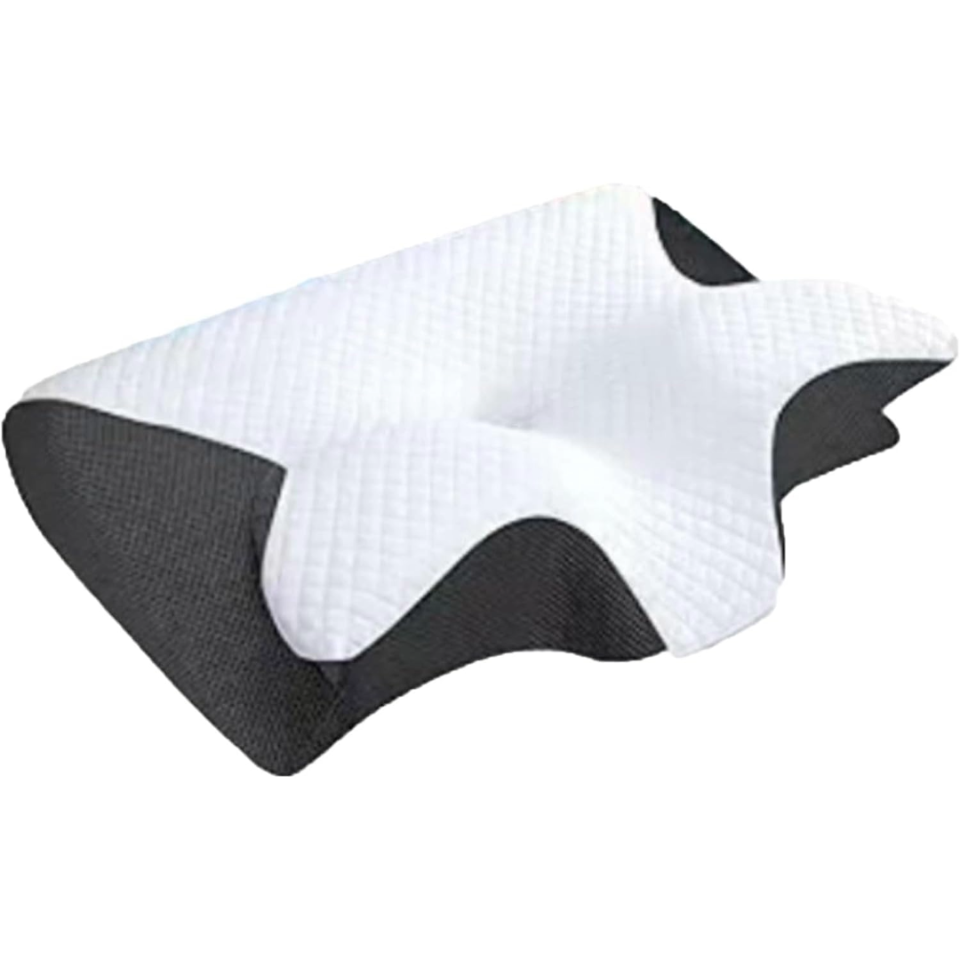 DreamEase™ Memory Foam Neck Pillow – Ergonomic Support for Side and Back Sleepers